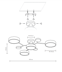 Поточная люстра Velante 446-207-04