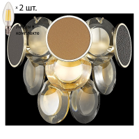 Бра с лампочками Wertmark WE141.02.301+Lamps