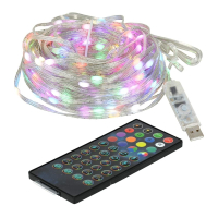 Нарушена упаковка!  <673410> 20м. Электрогирлянда УМНАЯ Нить Vegas 200 RBG, USB, управление через приложение и пульт (55191)
