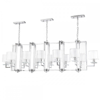 Подвесная люстра Crystal Lux Nicolas SP12 L1600 Nickel/White