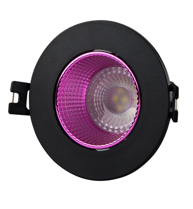 Встраиваемый светильник Denkirs DK3061-BK+PI, цвет черный DK3061-BK+PI - фото 1