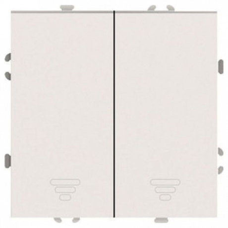 Выключатель самовозвратный двухклавишный без рамки Stekker Эмили 50365 