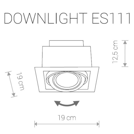 Встраиваемый светильник Nowodvorski Downlight 9573 