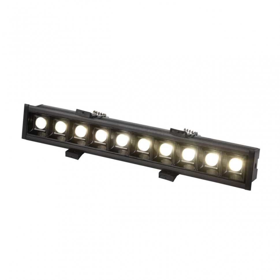 Встраиваемый линейный светильник Favourite Roshni 3083-5C, цвет черный - фото 1
