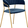 Стул Turin синий с золотыми ножками Bradex Home 761662