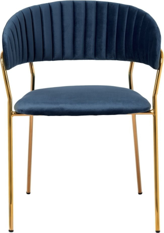Стул Turin синий с золотыми ножками Bradex Home 761662