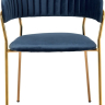 Стул Turin синий с золотыми ножками Bradex Home 761662