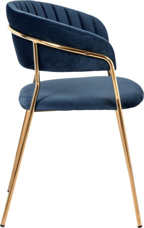 Стул Turin синий с золотыми ножками Bradex Home 761662