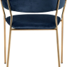 Стул Turin синий с золотыми ножками Bradex Home 761662