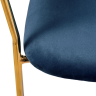 Стул Turin синий с золотыми ножками Bradex Home 761662