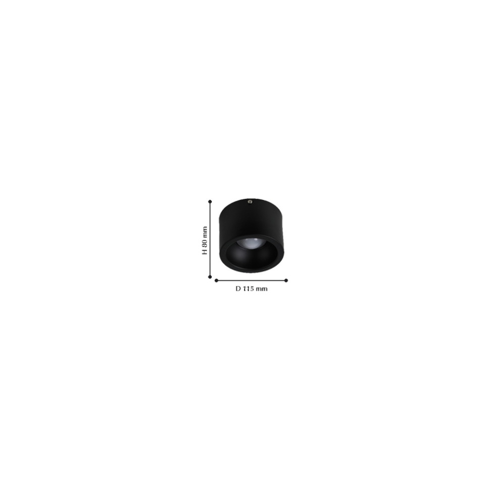 1994-1C Накладной точечный светильник Favourite Reflector, цвет черный - фото 2