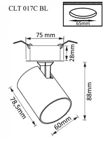 Спот Crystal Lux CLT 017C WH 
