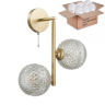 Бра с лампочками Lumion Geneva 5292/2W+Lamps E27 P45 