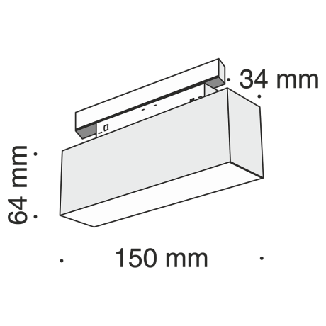Накладной светильник Maytoni Technical BASIS TR012-2-7W3K-B 
