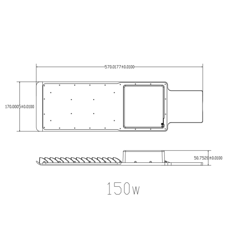 Уличный консольный светильник Эра -0-50K-120 (259572)