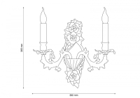 Бра Lucia Tucci Firenze W1780.2 Antique Gold