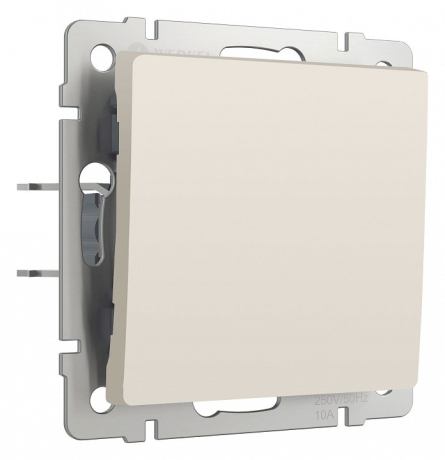 Выключатель одноклавишный без рамки Werkel айвори матовый W1113062 