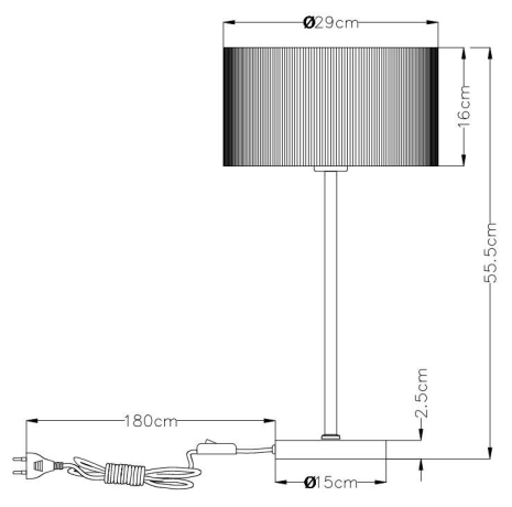 Настольная лампа в комплекте с лампочкой  Arte lamp A1021LT-1SS+Lamps 