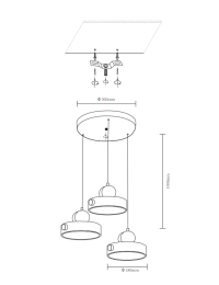 Подвесной светильник Velante 447-006-03