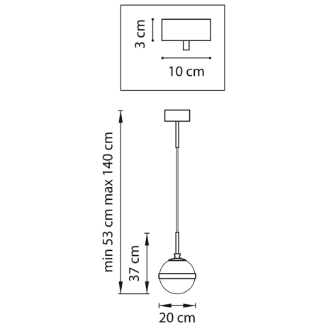 Подвесной светильник Lightstar Globo 813111 