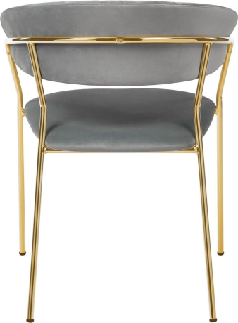 Стул Turin серый с золотыми ножками Bradex Home 761749