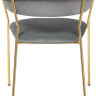 Стул Turin серый с золотыми ножками Bradex Home 761749