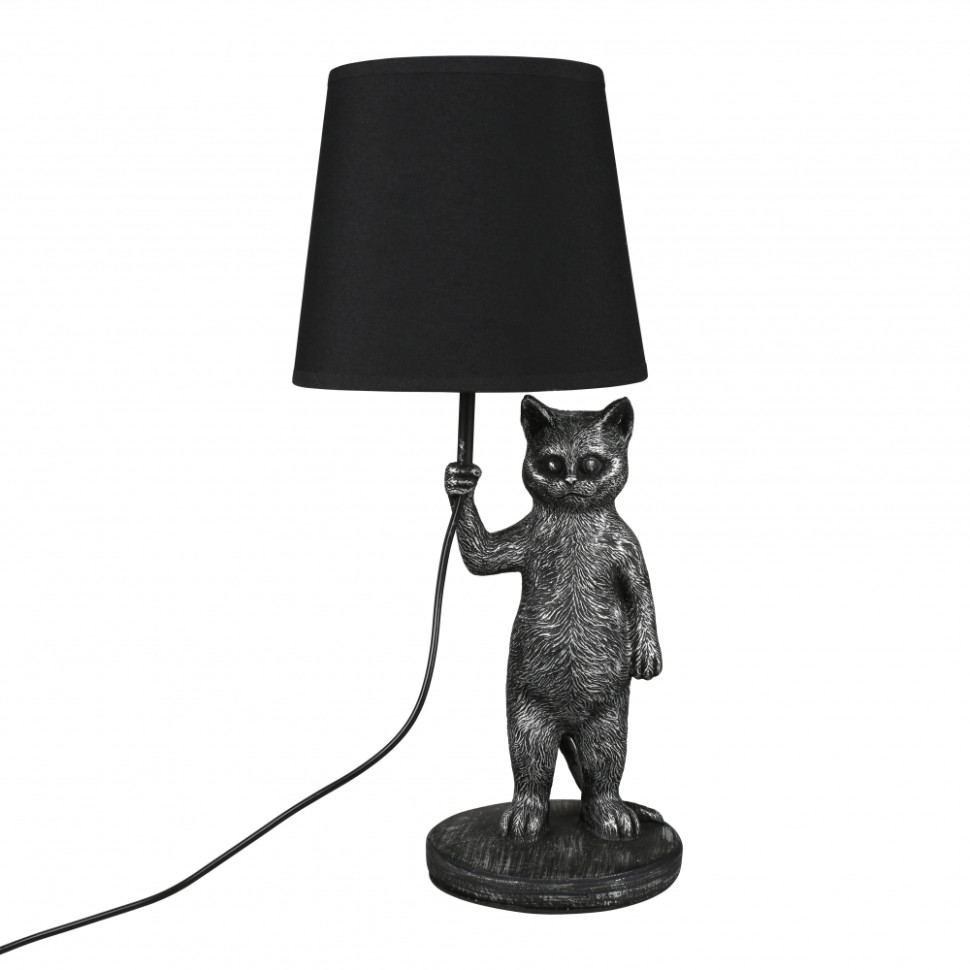 настольный светильник лампа eurosvet montero 01134 1 черная с черным абажуром e27 Настольная лампа Omnilux Padova OML-19824-01