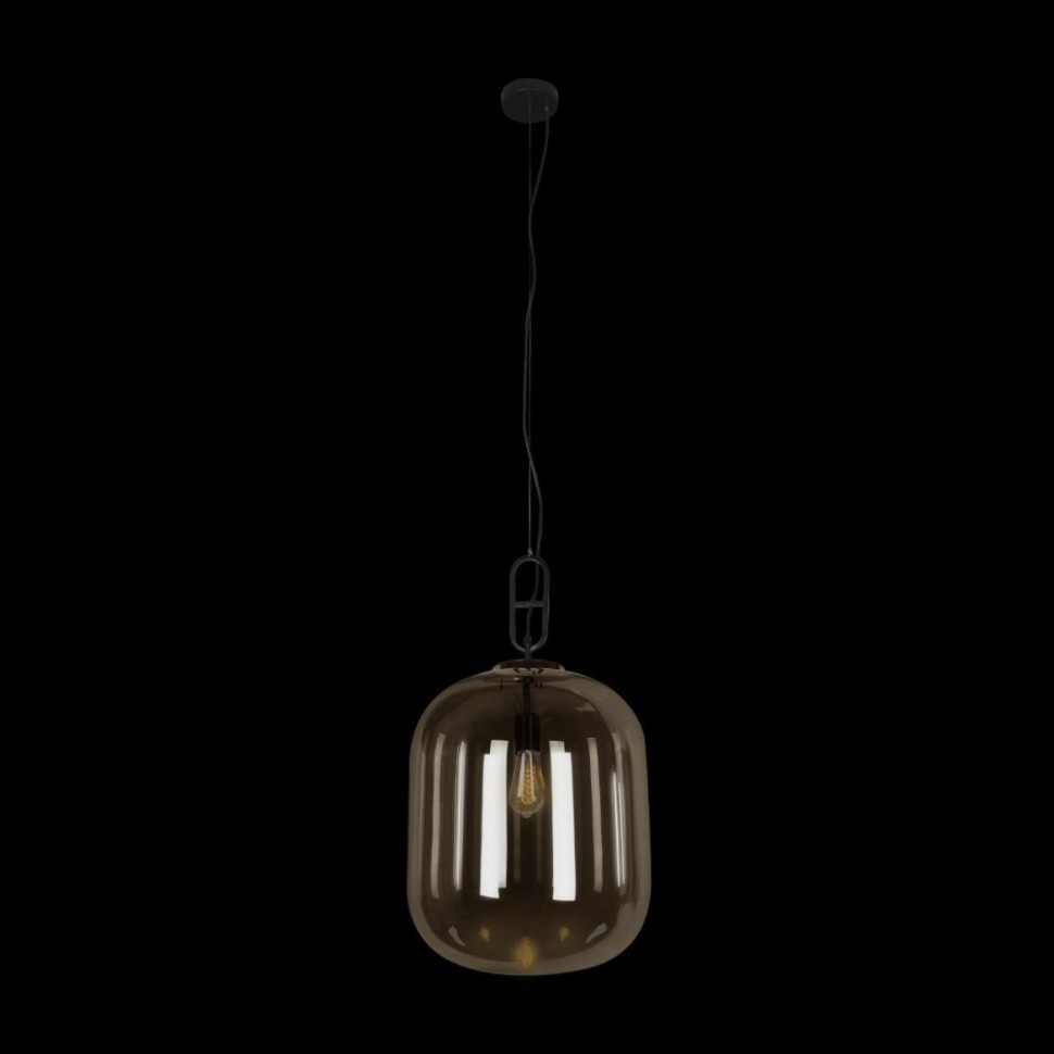 Подвесной светильник с плафоном янтарь Loft IT Oda 10195/350 Amber, цвет черный 10195/350 Amber - фото 2