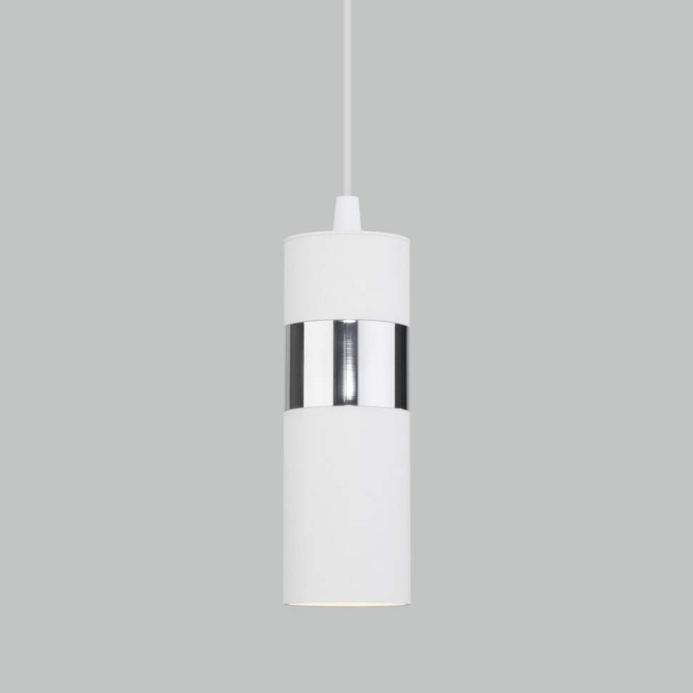 Подвесной светильник Eurosvet Viero 50096/1 белый/хром (a057858), цвет белый;хром 50096/1 белый/хром - фото 1