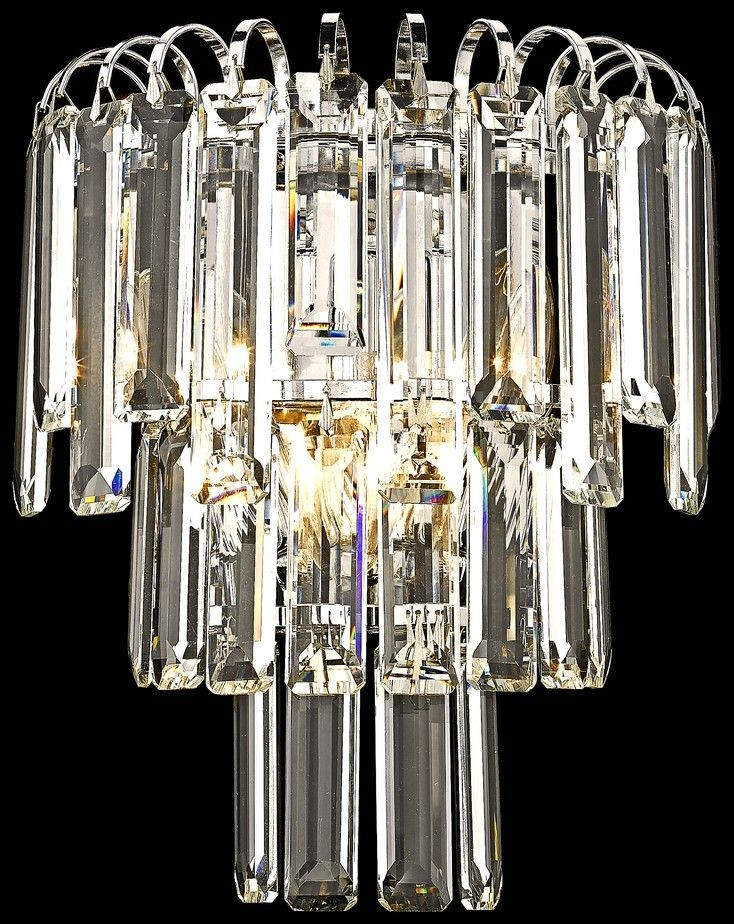 Бра, со светодиодными лампочками, комплект от Lustrof. 277056-623312, цвет хром