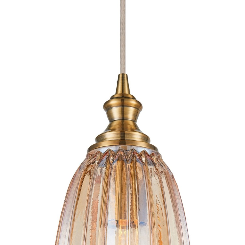 2185-1P Подвесной светильник Favourite Corruga, цвет латунь - фото 3