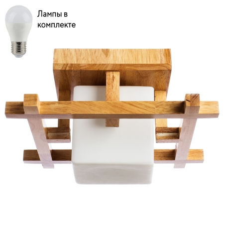 Потолочный светильник с лампочкой Arte lamp A8252PL-1BR+Lamps 