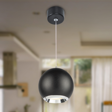 Подвесной светильник Эра PL32 BK/CH Б0061380 