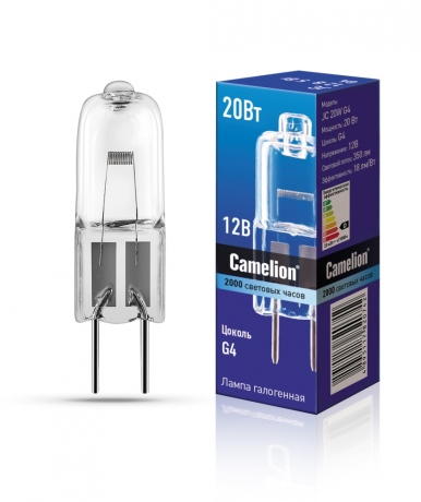 Галогенная лампа G4 20W JC Camelion JC 20W G4 (1955) 