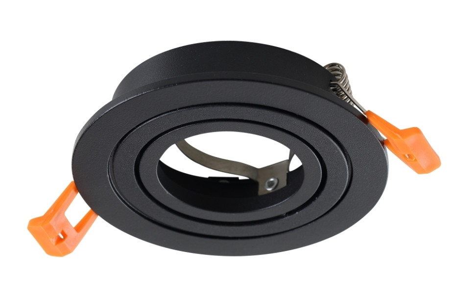 Встраиваемый точечный поворотный светильник Crystal Lux CLT 001C1 BL, цвет черный - фото 1
