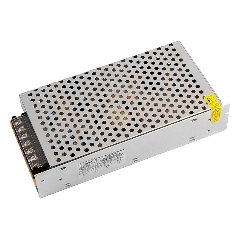 Драйвер для светодиодно ленты 12V, 100W, IP20 General GDLI-100-IP20-12 (512500)
