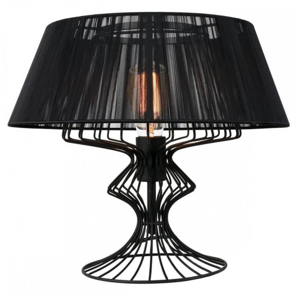 LSP-0526 Настольная лампа LOFT (Lussole) CAMERON, цвет черный матовый - фото 1