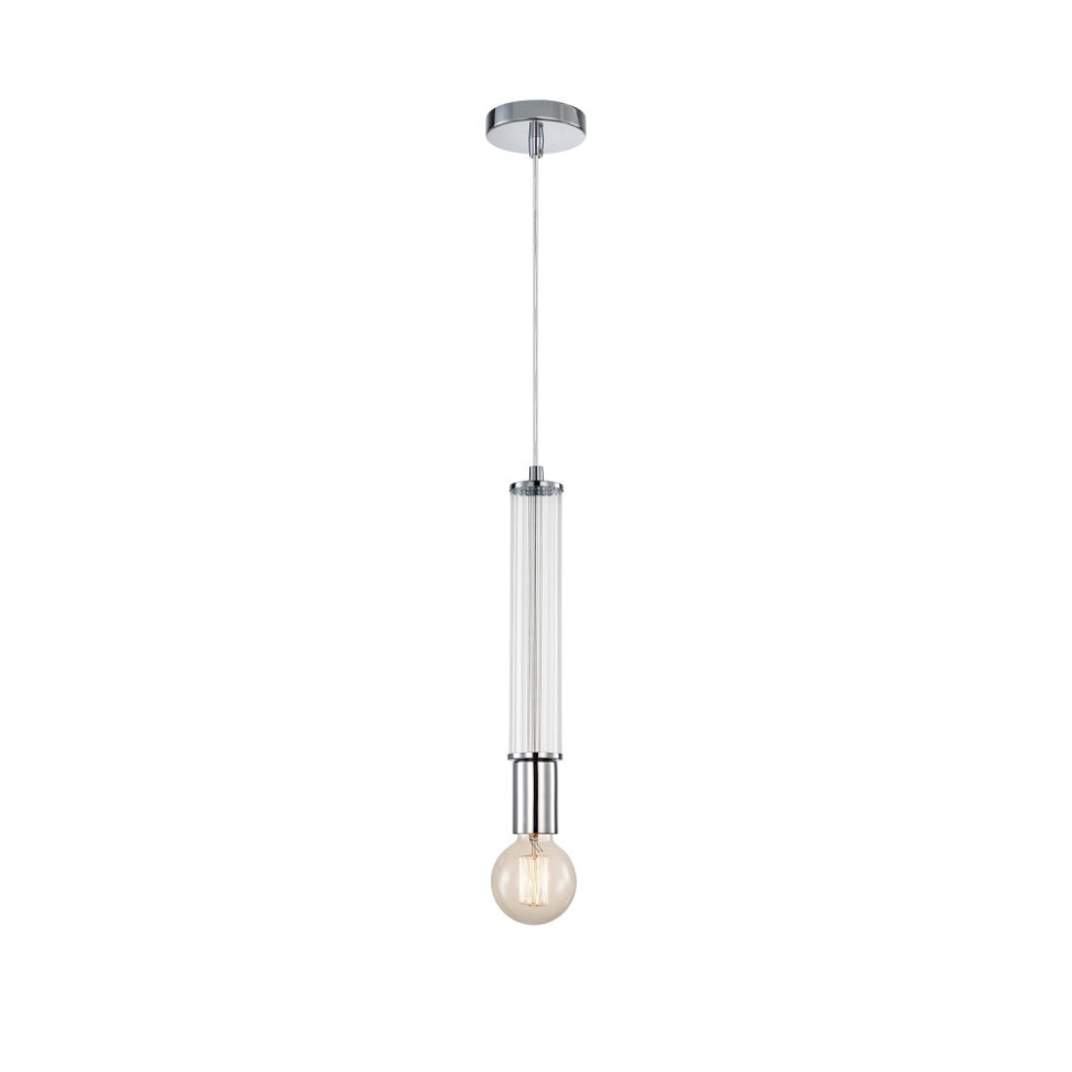 Светильник подвесной с лампочками, комплект от Lustrof. № 384989-617630, цвет хром - фото 1