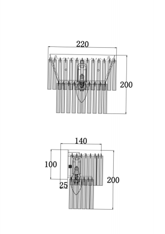 Бра Maytoni Colonne MOD093WL-01BS 