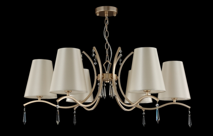 Подвесная люстра Crystal Lux RENATA RENATA SP6 GOLD 