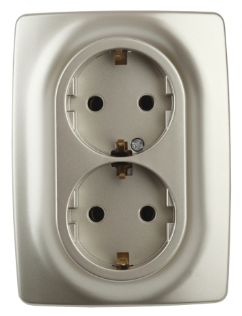 Розетка ЭРА 12 2x2P E Schuko со шторками 16A 250V 12-2108-04 168952