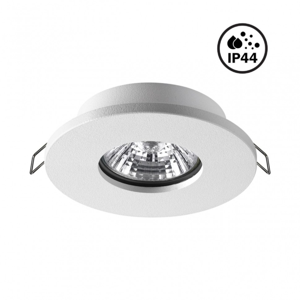 Точечный светильник со светодиодной лампочкой GU10, комплект от Lustrof. №333306-647266, цвет белый - фото 1