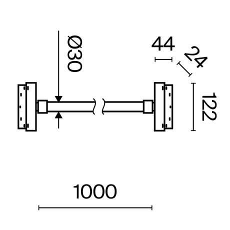 Подвесной светильник Maytoni Technical Tau TR101-2-20W3K-B 