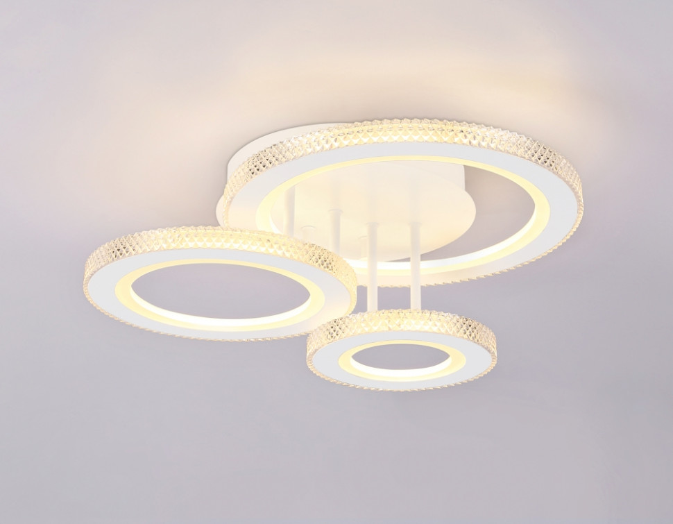 Потолочный светодиодный светильник с пультом Ambrella light ACRYLICA OriginalFA8867, цвет белый - фото 2