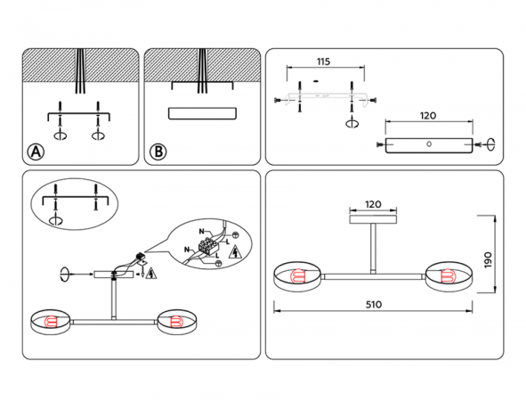 Светильник на штанге Ambrella Light TR TR8222 