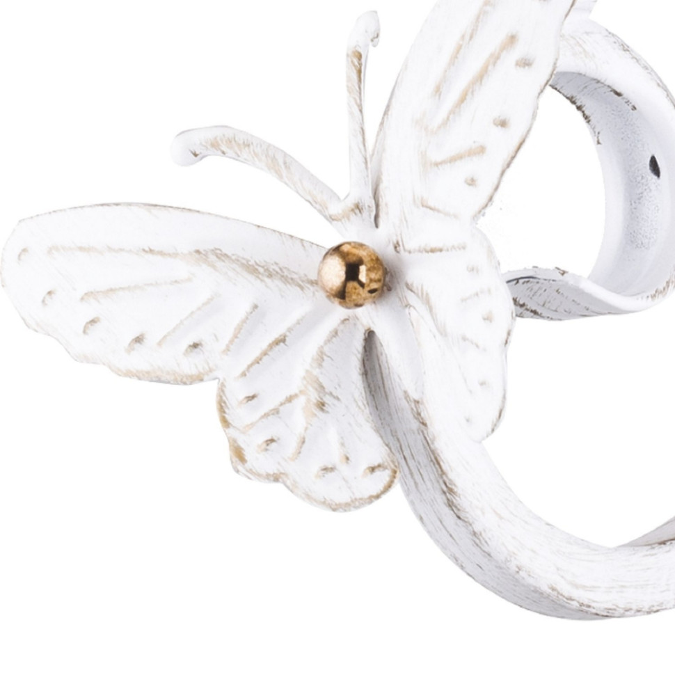 1839-7P Подвесная люстра Favourite Mariposa, цвет белый с золотой патиной - фото 2