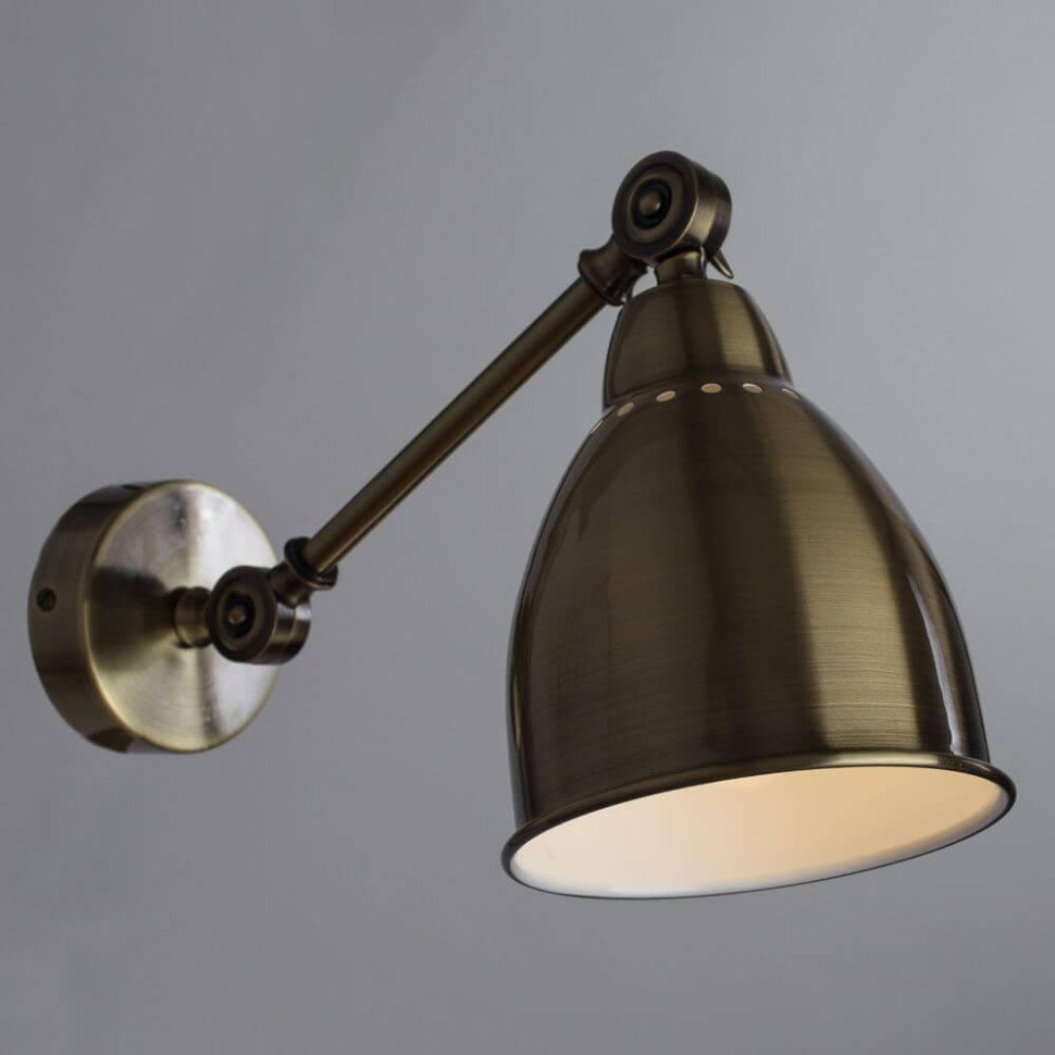 Спот Arte Lamp Braccio A2054AP-1AB светильник настенный arte lamp a2054ap 1wh braccio