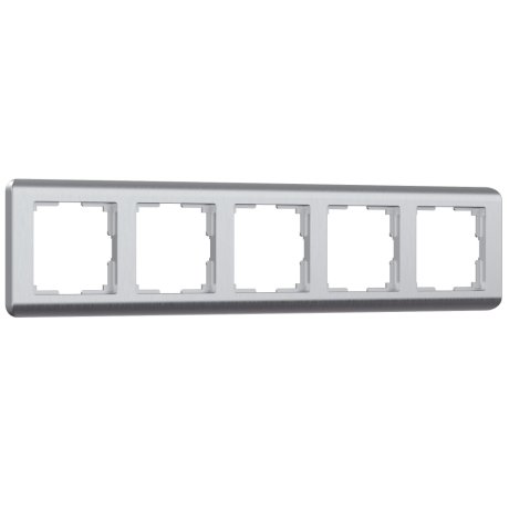 Рамка на 5 постов (серебряный) Werkel 33003