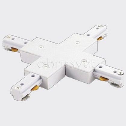 Соединитель X-образный для треков Italline WSO WSO 75 white 