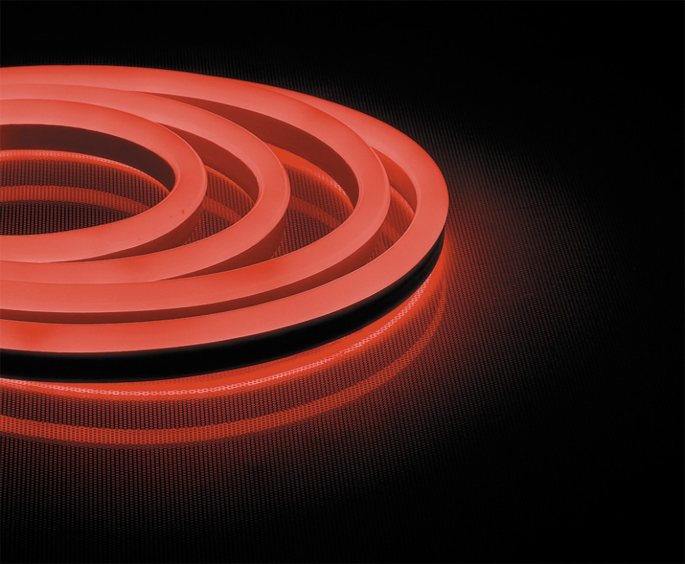 50м. Комплект неоновой ленты красного цвета 2835 9,6W, 220V, 120LED/m, IP67 Feron LS720 (29562) кабель питания для неоновой ленты 220v lightstar 430200